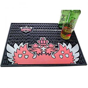 Smirnoff Vodka Branded Mats Anti Skid Collectable Rubber Bar Runner Soft PVC Pub Bar Drip Mat Printed Photo Beer Mats