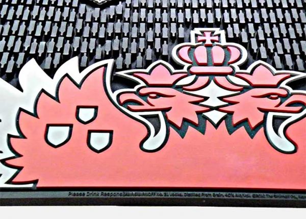 Smirnoff Vodka Branded Mats Anti Skid Collectable Rubber Bar Runner Soft PVC Pub Bar Drip Mat Printed Photo Beer Mats