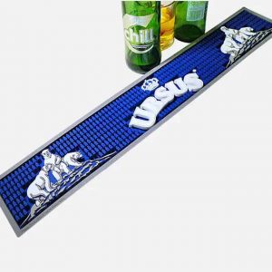 Ursus Roter Vodka Custom Wine Bar Spill Mats Anti Skid Collectable Beer Mats Flexible PVC Rubber Bar Top Runners