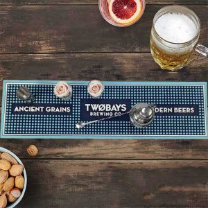 Water Resistant Cocktail Silicone Bar Runner Pub TWØBAYS Brewing Gin Bartender PVC Bar Matt Rubber Cool Bar Mats