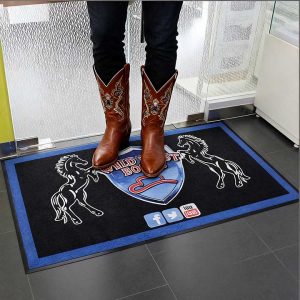 Wild West Western Boots Outdoor Entrance Custom Carpet Runners Washable Floor Rug Commercial Door Mats With Logo