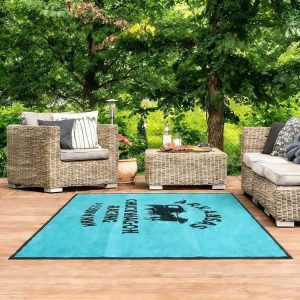 Arkansas Chuckwagon Racing Association Patio Garden Rug, Balcony Mat, Plastic Straw RV Camping Mat, Waterproof Outdoor Rugs And Carpets