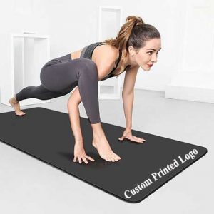 Anti-Skid Gym Fitness Equipment Foldable TPE Indoor Trainer Mat PVC Foam Treadmill Mat Floor Protector Custom Printed Exercise Workout Mat