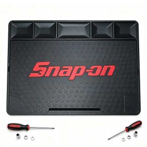 Work mat featuring an integrated angle guide and conversion chart for repairs